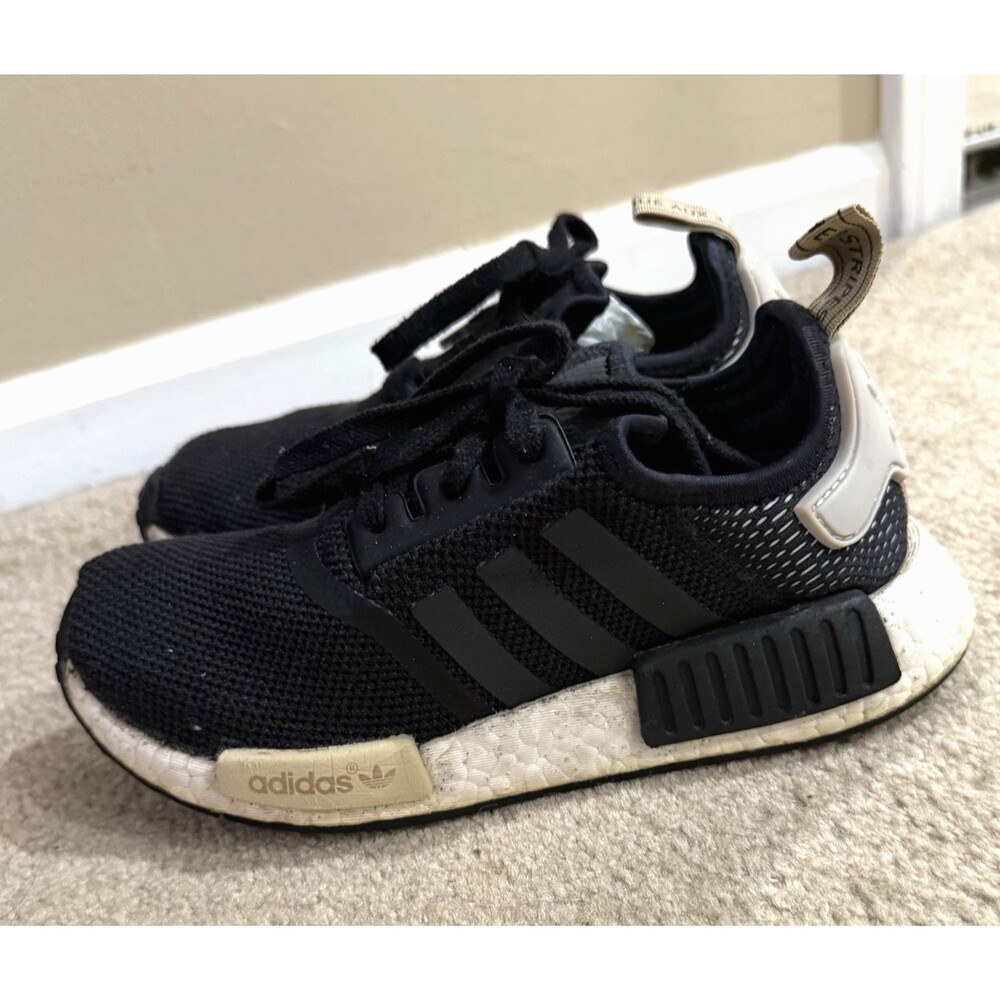 Adidas NMD R1 Boost Black Sneakers Running Training Walking Womens 6.5 BA7751